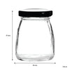 REGENT GLASS ROUND JAR WITH BLACK LID 12 PACK, 100ML