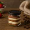 REGENT GLASS SQUARE JARS WITH BLACK LIDS 12PK, 150ML
