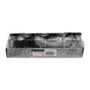 REGENT GLASS SQUARE JAR WITH BLACK LID 12PK, 150ML