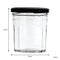 REGENT GLASS FACETED JAR WITH BLACK LID 6 PACK, 250ML