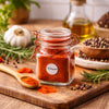 REGENT SQUARE HERMETIC GLASS JARS WITH ROSE GOLD CLIPS 6PK, 100ML