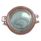 REGENT GLASS ROUND HERMETIC JARS WITH ROSE GOLD CLIP 6 PACK, 200ML (80MM DIAX85MM)