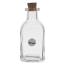REGENT GLASS SQUARE BOTTLES WITH CORK LIDS 6 PACK, 120ML (114X51X51MM)