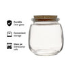 REGENT GLASS ROUND BOTTLES WITH CORK LIDS 6PK, 260ML