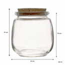 REGENT GLASS ROUND BOTTLES WITH CORK LIDS 6PK, 260ML