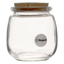 REGENT GLASS ROUND BOTTLES WITH CORK LIDS 6 PACK, 260ML (80MM DIAX94MM)