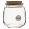 REGENT GLASS ROUND BOTTLES WITH CORK LIDS 6 PACK, 260ML (80MM DIAX94MM)