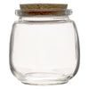 REGENT GLASS ROUND BOTTLES WITH CORK LIDS 6PK, 260ML