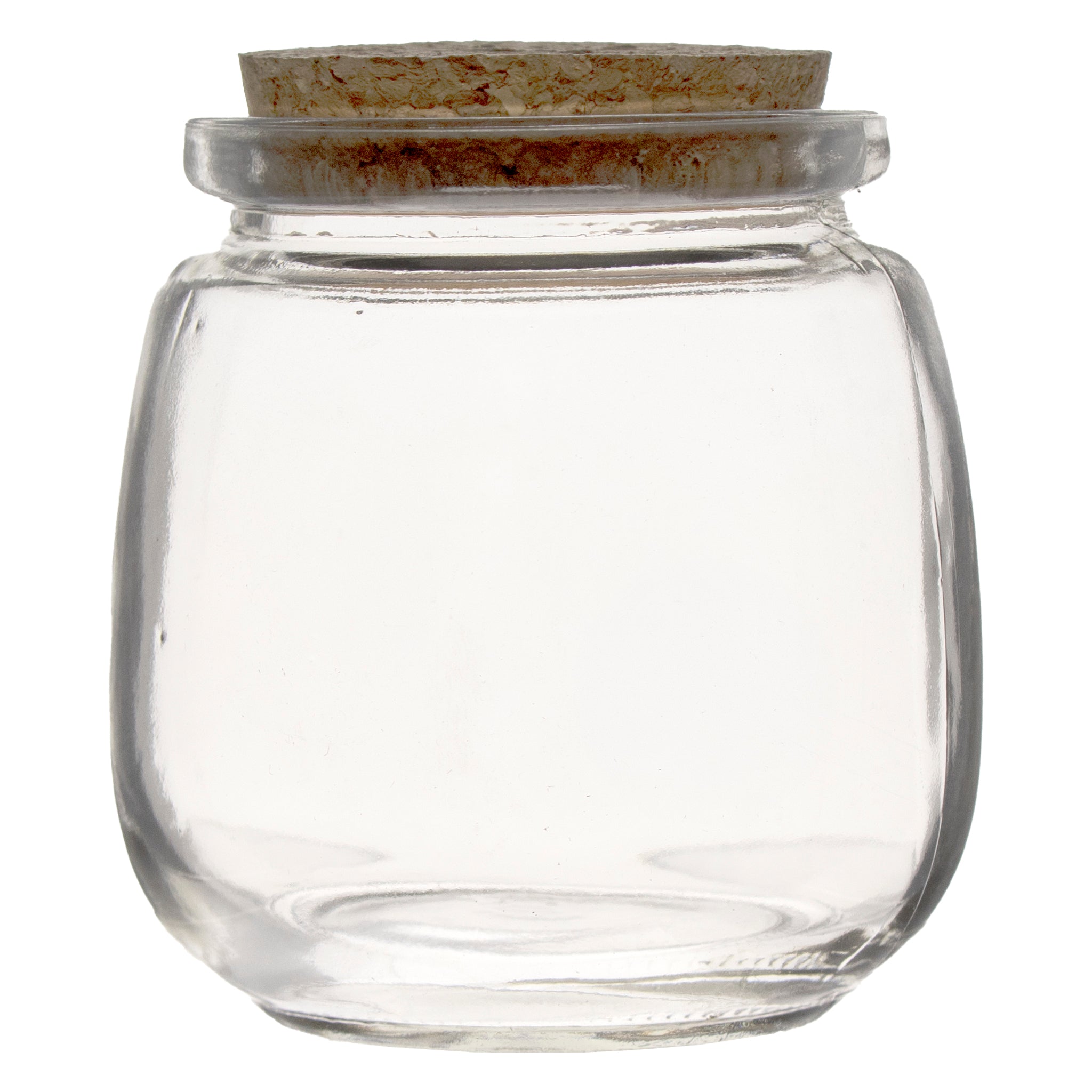 REGENT GLASS ROUND BOTTLES WITH CORK LIDS 6PK, 260ML