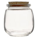 REGENT GLASS ROUND BOTTLES WITH CORK LIDS 6PK, 260ML