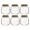 REGENT GLASS ROUND BOTTLES WITH CORK LIDS 6PK, 260ML