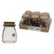 REGENT GLASS ROUND BOTTLES WITH CORK LIDS 6 PACK, 100ML (56MM DIAX76MM)