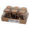 REGENT GLASS ROUND BOTTLES WITH CORK LIDS 6 PACK, 100ML (56MM DIAX76MM)