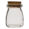 REGENT GLASS ROUND BOTTLES WITH CORK LIDS 6PK, 100ML