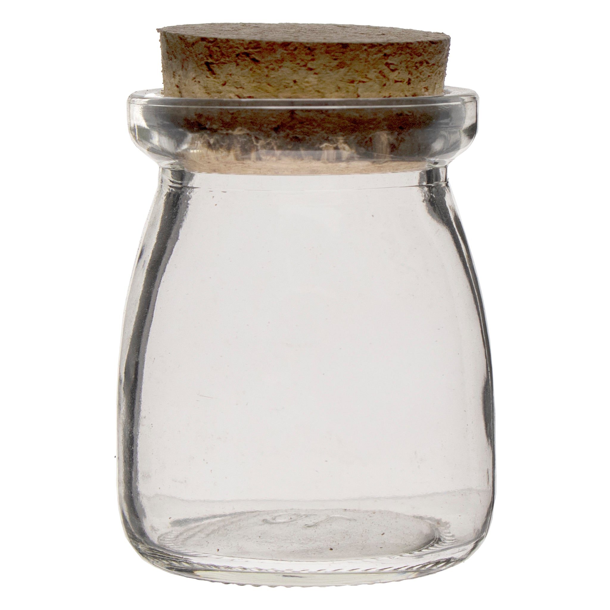 REGENT GLASS ROUND BOTTLES WITH CORK LIDS 6PK, 100ML