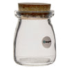 REGENT GLASS ROUND BOTTLES WITH CORK LIDS 6 PACK, 100ML (56MM DIAX76MM)