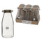 REGENT GLASS ROUND BOTTLES WITH CORK LIDS 6 PACK, 190ML (57MM DIAX133MM)