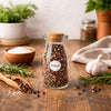 REGENT GLASS ROUND BOTTLES WITH CORK LIDS 6PK, 190ML
