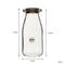 REGENT GLASS ROUND BOTTLES WITH CORK LIDS 6 PACK, 190ML (57MM DIAX133MM)