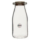 REGENT GLASS ROUND BOTTLES WITH CORK LIDS 6 PACK, 190ML (57MM DIAX133MM)