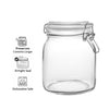 CONSOL STORE-IT JAR WITH CLIP TOP LID, 1L