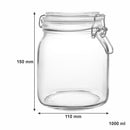 CONSOL STORE-IT JAR WITH CLIP TOP LID, 1L
