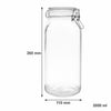 CONSOL STORE-IT JAR WITH CLIP TOP LID, 2L