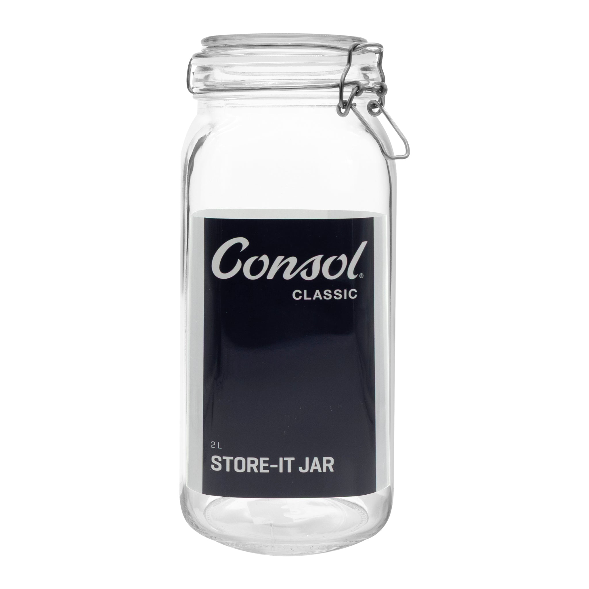 CONSOL STORE-IT JAR WITH CLIP TOP LID, 2L