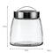 CONSOL SOHO GLASS CANISTERS WITH ST STEEL LIDS 3PCE SET, 800ML (140X125MM DIA)