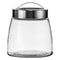 CONSOL SOHO GLASS CANISTERS WITH ST STEEL LIDS 3PCE SET, 800ML (140X125MM DIA)