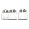 CONSOL SOHO GLASS CANISTERS WITH ST STEEL LIDS 3PCE SET, 800ML (140X125MM DIA)
