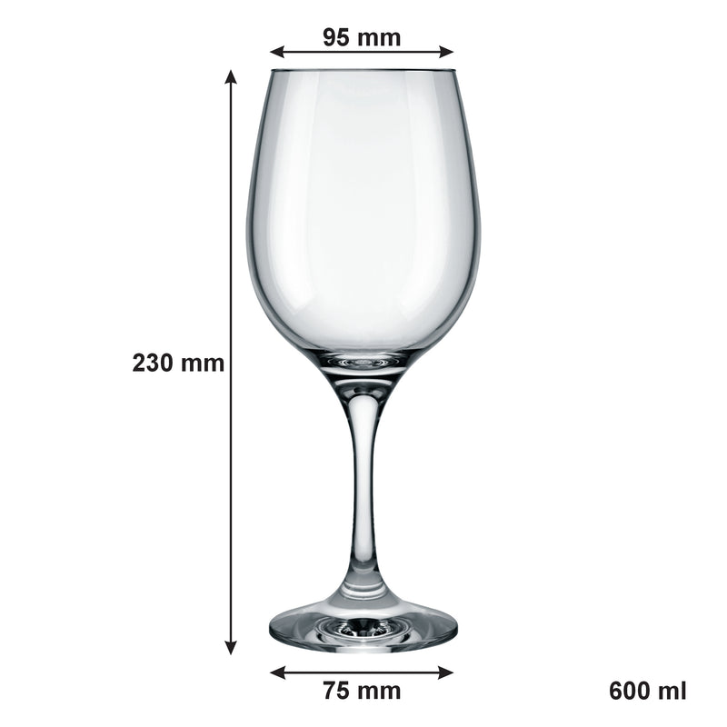 CONSOL LYON STEM RED WINE GLASS 2 PACK, (600ML)