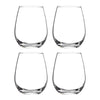 CONSOL BORDEAUX STEMLESS WINE GLASS 4PK, 350ML