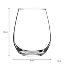 CONSOL BORDEAUX STEMLESS WINE GLASS 4 PACK, (350ML)