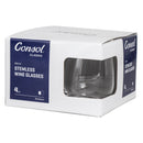 CONSOL BORDEAUX STEMLESS WINE GLASS 4 PACK, (350ML)