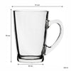 CONSOL SAN MARCO COFFEE MUG 4PK, 225ML