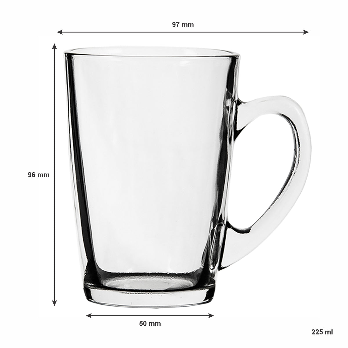 CONSOL SAN MARCO COFFEE MUG 4PK, 225ML