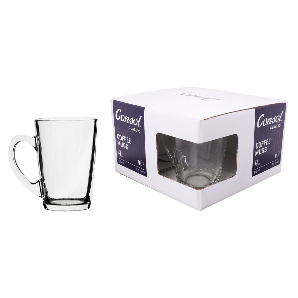 CONSOL SAN MARCO COFFEE MUG 4PK, 225ML
