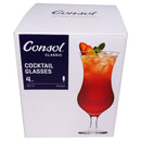 CONSOL MONACO COCKTAIL GLASS 4 PACK, (355ML)