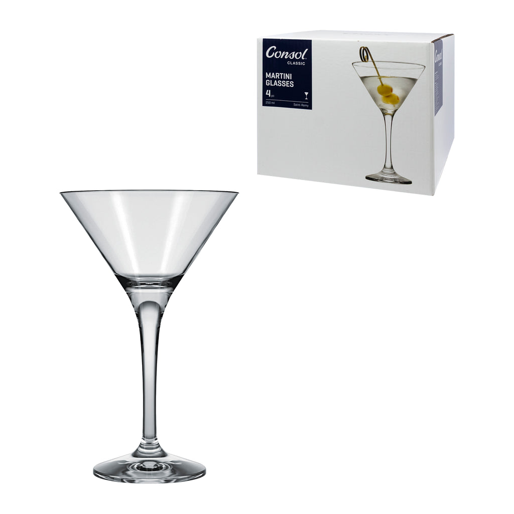 CONSOL SAINT-REMY MARTINI GLASS 4PK, 250ML