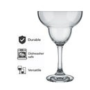 CONSOL TIJUANA MARGARITA STEM COCKTAIL GLASS 4PK, 375ML