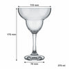 CONSOL TIJUANA MARGARITA STEM COCKTAIL GLASS 4PK, 375ML