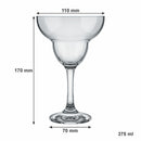 CONSOL TIJUANA MARGARITA STEM COCKTAIL GLASS 4 PACK, (375ML)