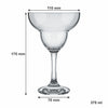 CONSOL TIJUANA MARGARITA STEM COCKTAIL GLASS 4 PACK, (375ML)