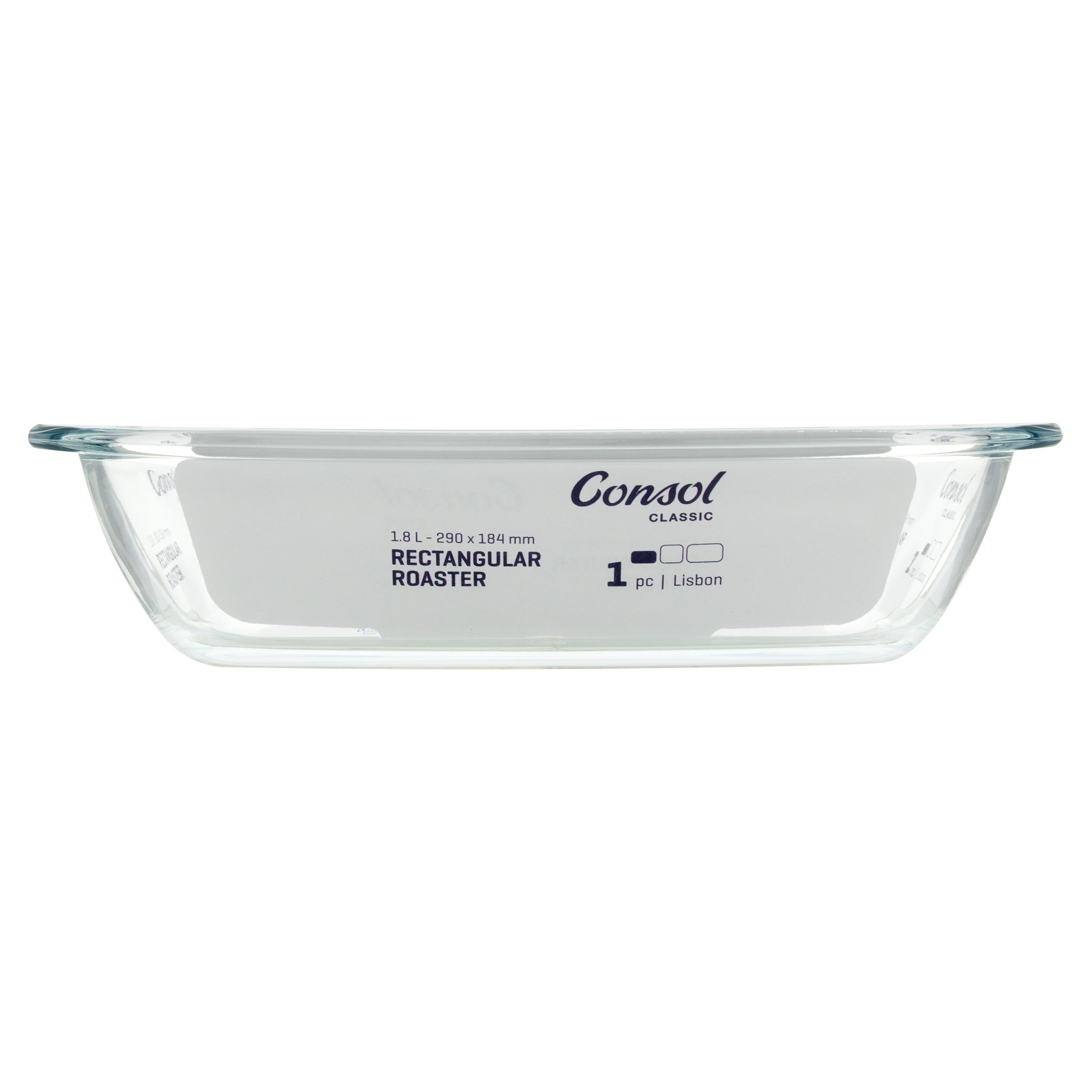 CONSOL LISBON RECTANGULAR ROASTER, 1.8L