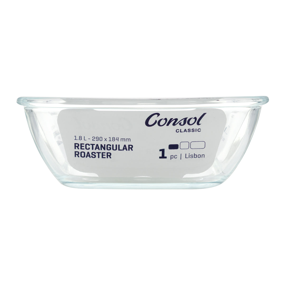 CONSOL LISBON RECTANGULAR ROASTER, 1.8L