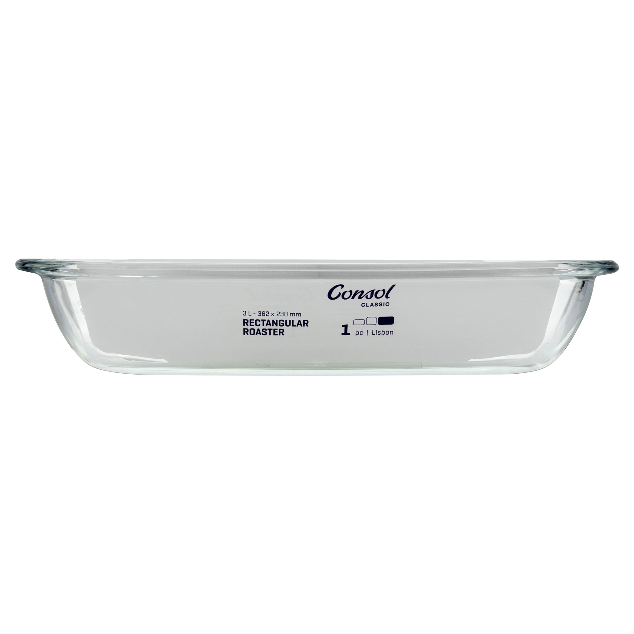 CONSOL LISBON RECTANGULAR ROASTER, 3L