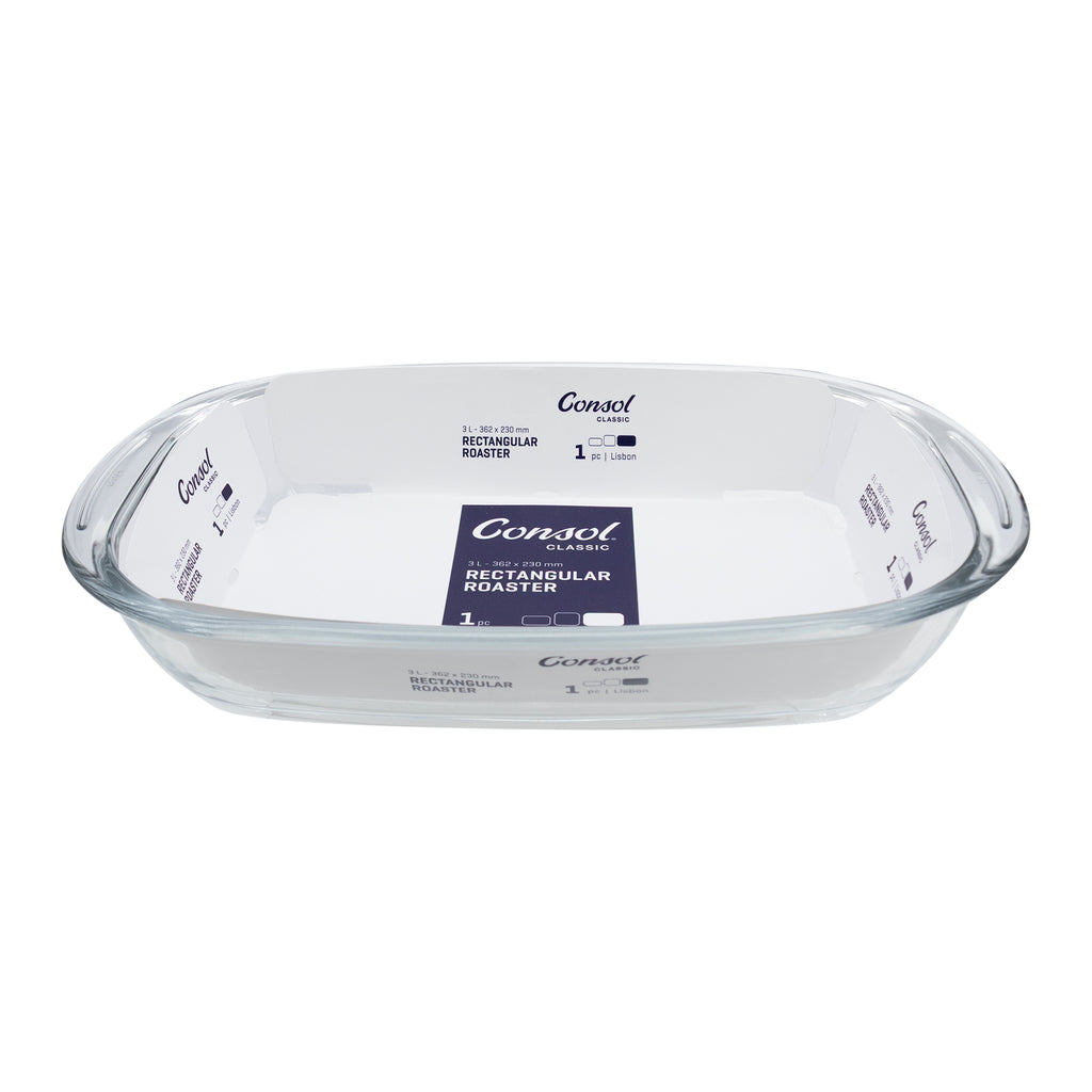 CONSOL LISBON RECTANGULAR ROASTER, 3L