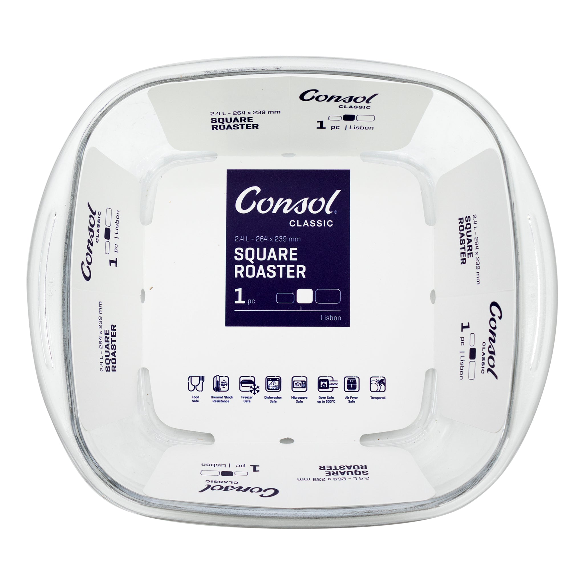 CONSOL LISBON SQUARE ROASTER, 2.4L