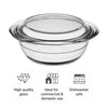 CONSOL CORDOBA ROUND GLASS CASSEROLE WITH LID, 1.4L